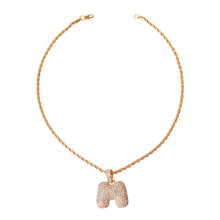 Load image into Gallery viewer, M Initial Necklace
