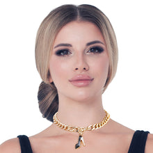 Load image into Gallery viewer, Black Boutique High Heel Necklace
