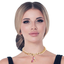 Load image into Gallery viewer, Pink Boutique High Heel Necklace
