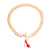 Load image into Gallery viewer, Red Boutique High Heel Necklace
