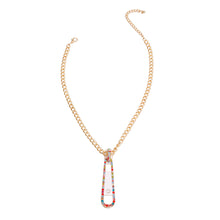 Load image into Gallery viewer, Multi Color Zipper Pendant Necklace
