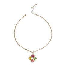 Load image into Gallery viewer, Multi Color Luxury French Designer Flower Necklace
