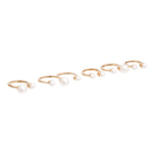 Load image into Gallery viewer, Cream Pearl Midi Ring Set
