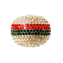Load image into Gallery viewer, Pave Rhinestone Dome Cocktail Ring
