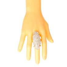 Load image into Gallery viewer, Gold Rhinestone Elongated Ring
