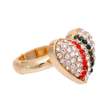 Load image into Gallery viewer, Gold 3D Designer Heart Ring
