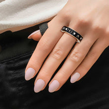Load image into Gallery viewer, Black Roman Numeral Ring
