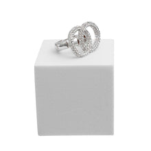 Load image into Gallery viewer, Silver Pave Infinity Link Ring
