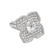 Load image into Gallery viewer, Silver Luxury French Designer Flower Ring
