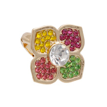 Load image into Gallery viewer, Multi Color Luxury French Designer Flower Ring
