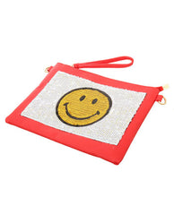 Load image into Gallery viewer, Smile Sequin Clutch
