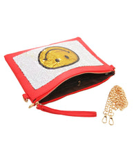 Load image into Gallery viewer, Smile Sequin Clutch
