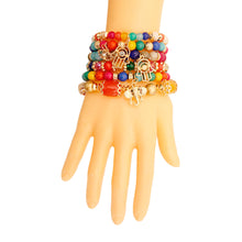 Load image into Gallery viewer, Bold Color Hamsa Charm Bracelets
