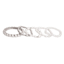 Load image into Gallery viewer, White Pearl and Glass Beads Bracelets

