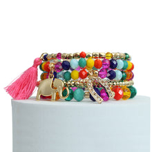 Cargar imagen en el visor de la galería, Rainbow Elephant Horseshoe Bracelets
