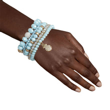 Load image into Gallery viewer, Light Blue Pineapple Charm Bracelets
