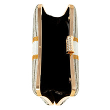 Load image into Gallery viewer, Black Bling Banded Cash Luxury Clutch
