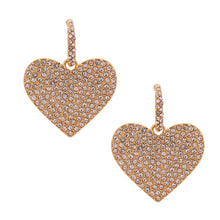 Cargar imagen en el visor de la galería, Gold Huggie Heart Earrings
