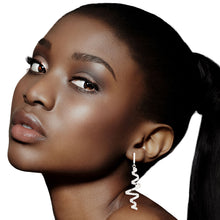Load image into Gallery viewer, Silver Metal Spiral Curl Earrings
