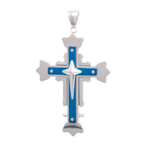 Load image into Gallery viewer, Silver Stainless Steel Cross Pendant
