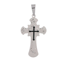 Load image into Gallery viewer, Silver Stainless Steel Cross Pendant
