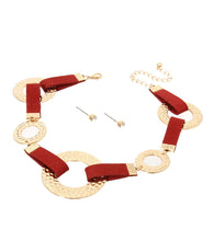 Load image into Gallery viewer, Leather with Metal Choker
