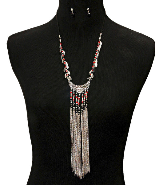 Tassel Necklace Set