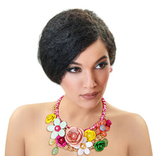 Load image into Gallery viewer, Bright Rose Chunky Collar Necklace
