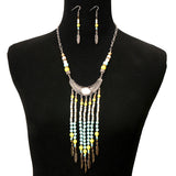 Bead Drop Necklace Set
