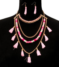 Load image into Gallery viewer, Yarn Tassel Necklace Set
