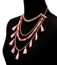 Load image into Gallery viewer, Yarn Tassel Necklace Set
