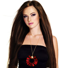 Load image into Gallery viewer, Red and Black Silk Tassel Necklace Set
