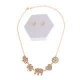 Gold Rhinestone Lucky Charm Set