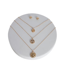 Load image into Gallery viewer, Gold 3 Layer Bling Smiley Face Necklace
