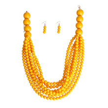 Load image into Gallery viewer, Mustard Bubble Gum Bead Set
