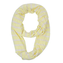 Load image into Gallery viewer, Yellow Striped Infinity Scarf

