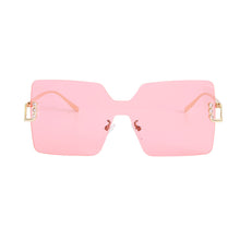 Load image into Gallery viewer, Pink One Piece Square Sunglasses

