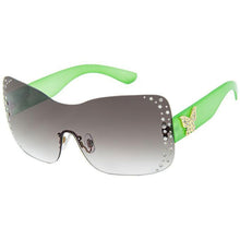 Load image into Gallery viewer, Green Rimless Butterfly Sunglasses
