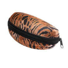 Load image into Gallery viewer, Brown Tiger Stripe Fur Sunglass Case

