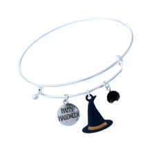 Load image into Gallery viewer, Witch Charm Halloween Bangle
