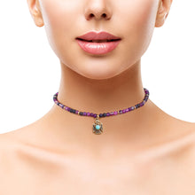 Load image into Gallery viewer, Purple Natural Stone Tunderbird Bracelet
