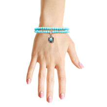 Load image into Gallery viewer, Turquoise Natural Stone Tunderbird Bracelet
