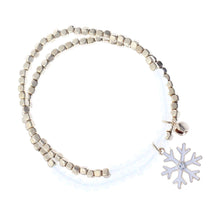 Load image into Gallery viewer, 2 Pcs White Snowflake Bracelet
