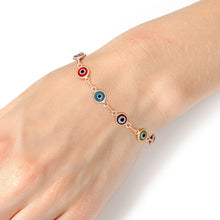 Load image into Gallery viewer, Multi Color Evil Eye Bracelet
