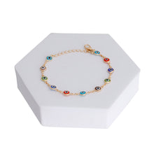 Load image into Gallery viewer, Multi Color Evil Eye Bracelet
