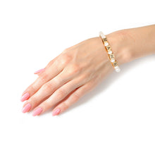 Load image into Gallery viewer, Cream Pearl Gold MOM Bracelet
