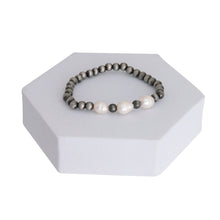 Load image into Gallery viewer, Freshwater Pearl Faux Navajo Bracelet
