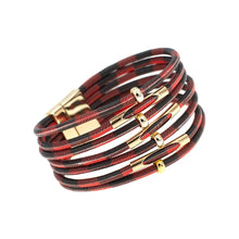 Load image into Gallery viewer, Red  Buffalo Magnetic Bracelet
