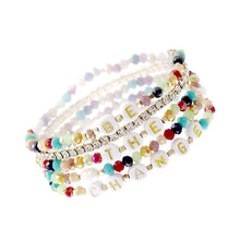 Load image into Gallery viewer, Be the Change Beaded Bracelets
