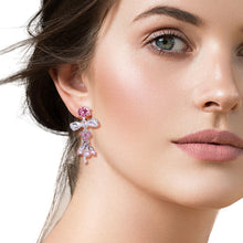 Load image into Gallery viewer, Silver Mismatched Lock Key Earrings
